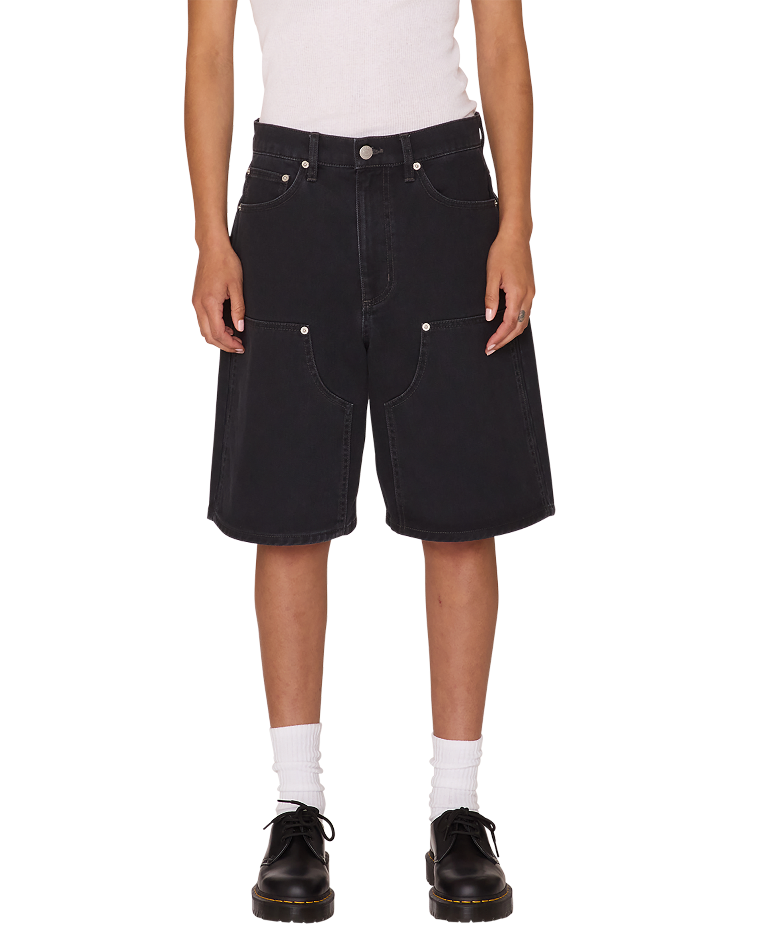 SHIFT PANEL SHORT Digital Black Faded Wash