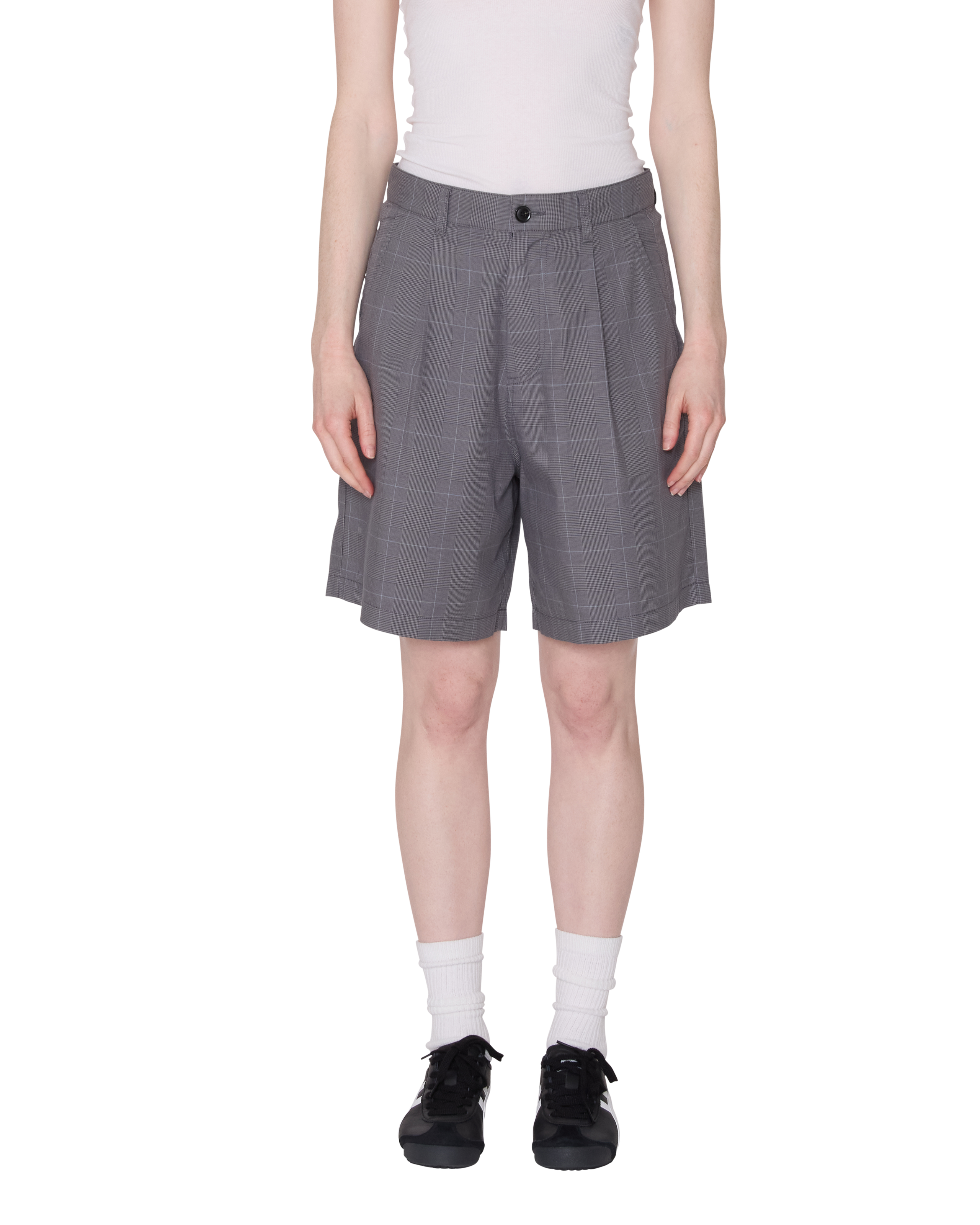 obey-olivia-plaid-short-grey-plaid (zoomed)