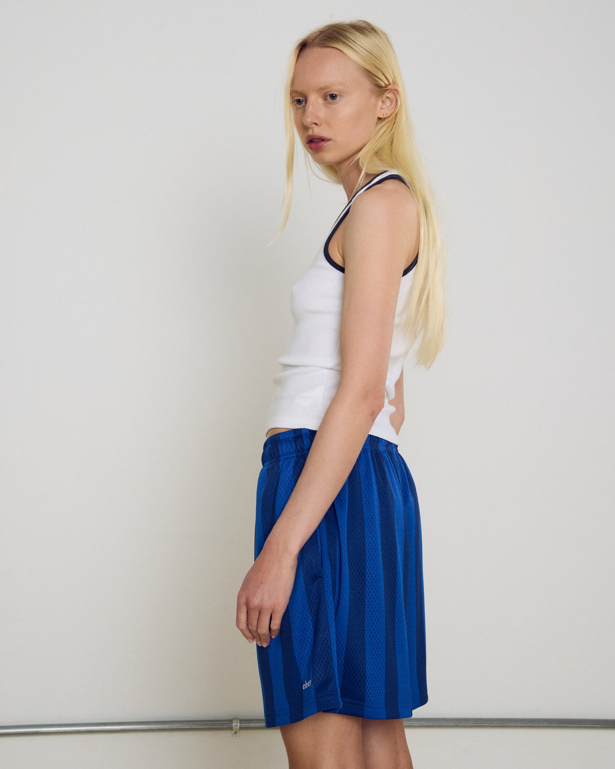 obey-bounds-mesh-stripe-short-blue