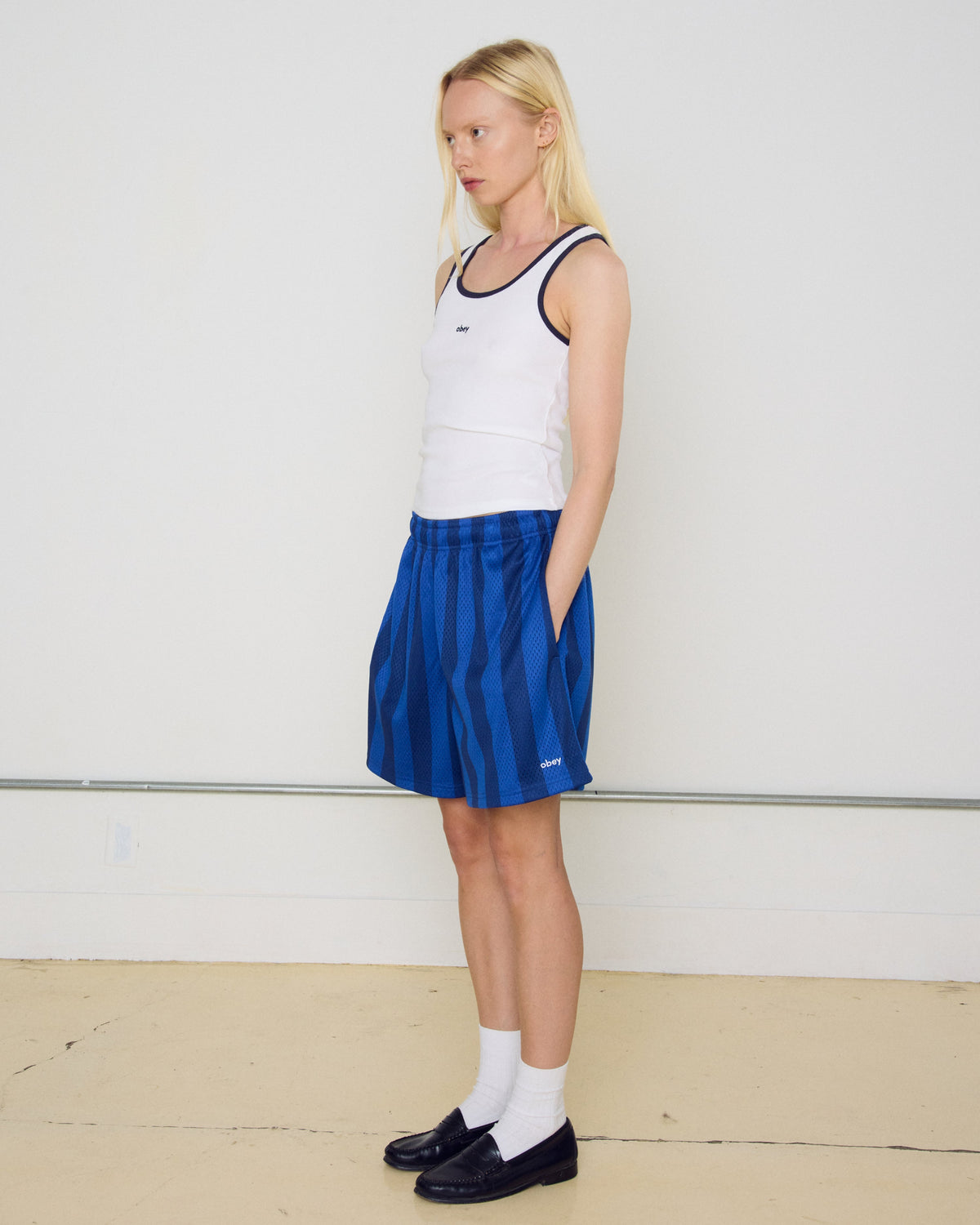 obey-bounds-mesh-stripe-short-blue
