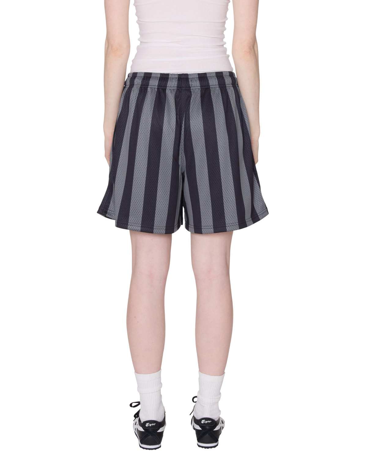 obey-bounds-mesh-stripe-short-black-multi