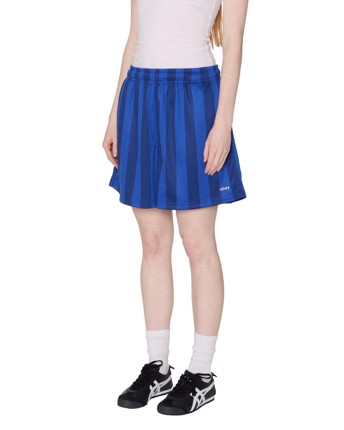 obey-bounds-mesh-stripe-short-blue