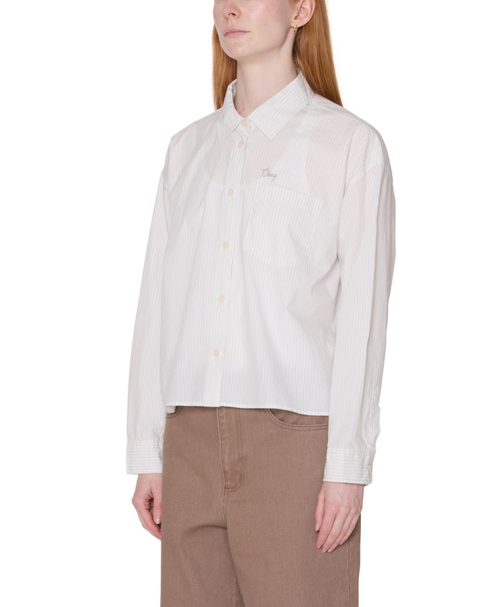 obey-leisure-stripe-shirt-blue-multi - alternate view