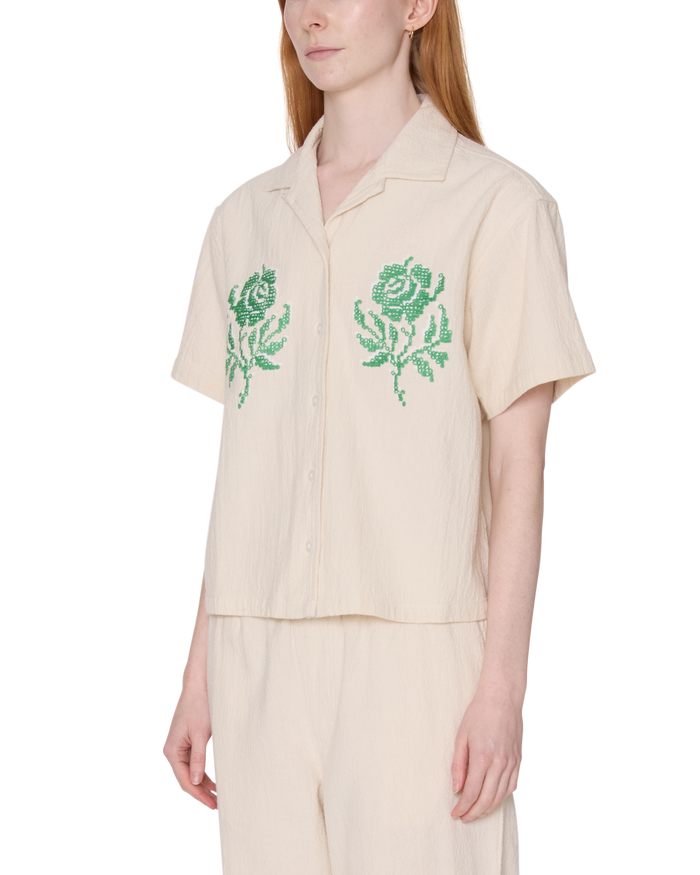 obey-roses-embellished-ss-shirt-natural - alternate view