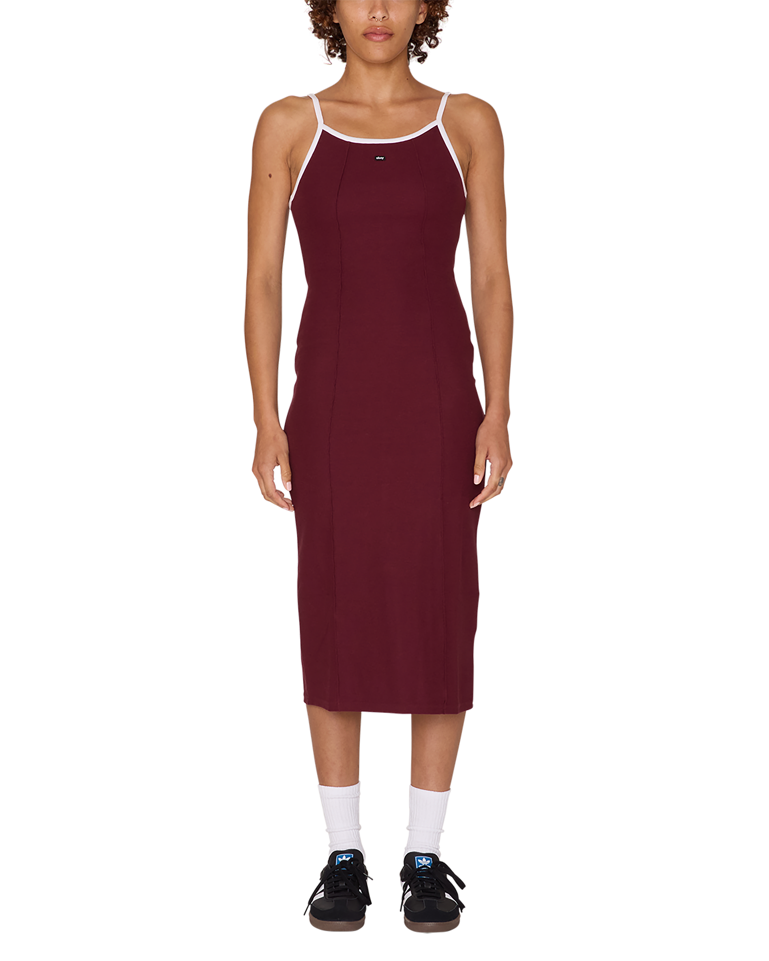 obey sideline tank dress wine