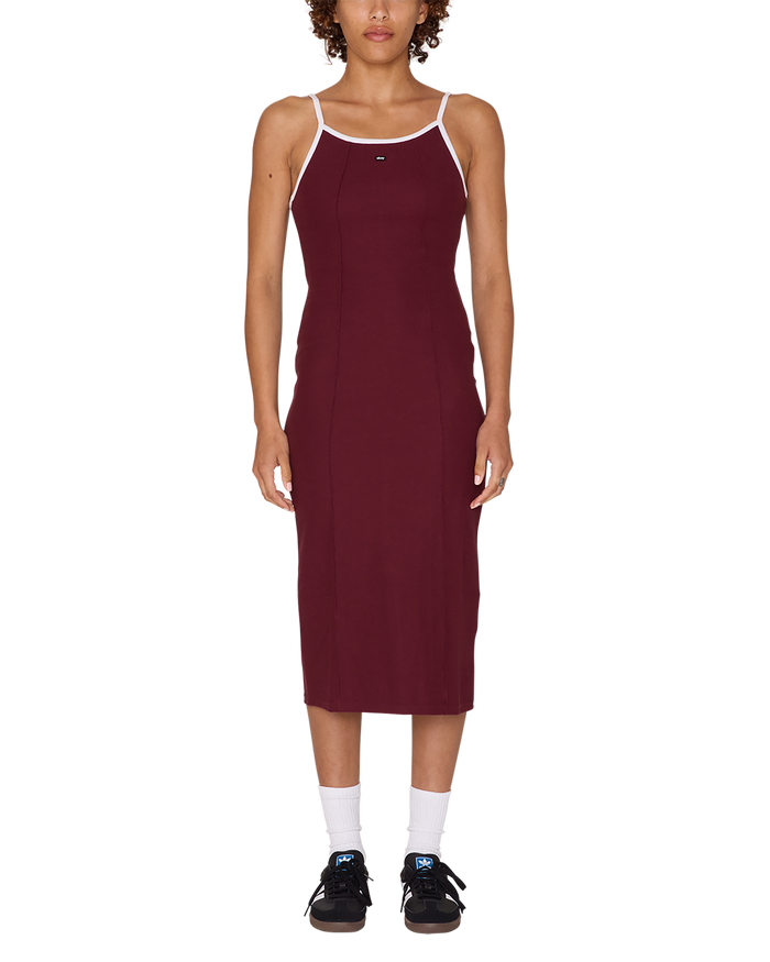 obey sideline tank dress wine