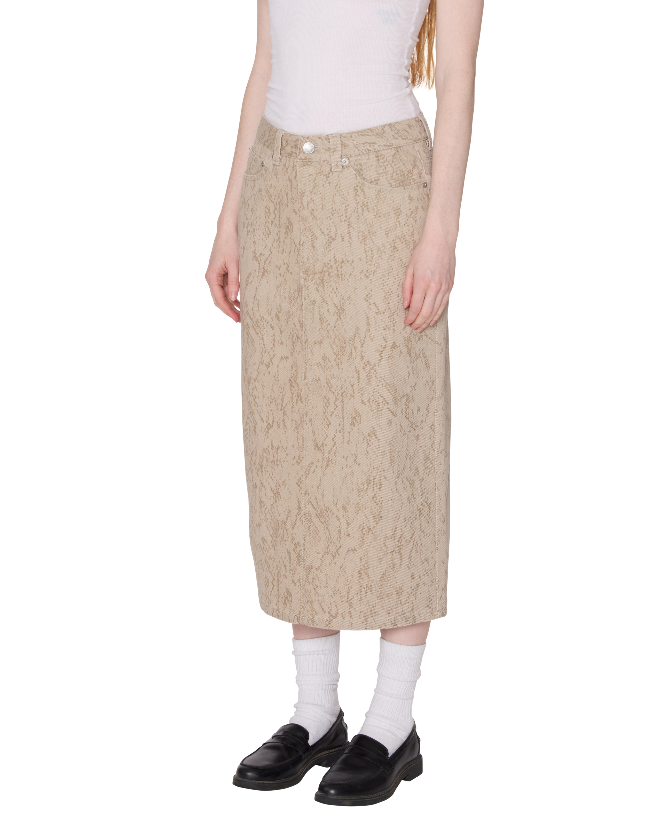 obey-outlier-long-denim-skirt-khaki-multi (zoomed)