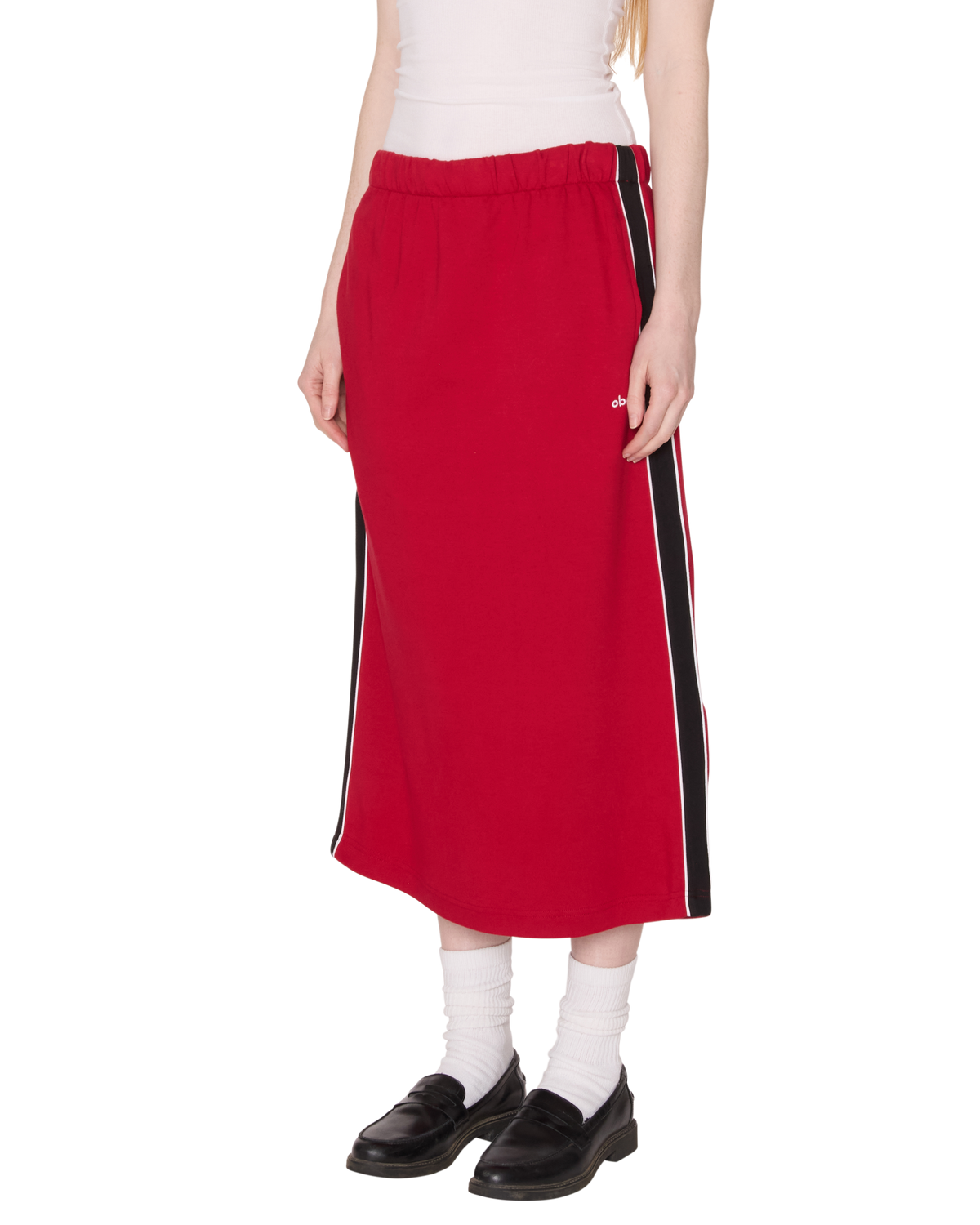 obey-malia-track-skirt-red