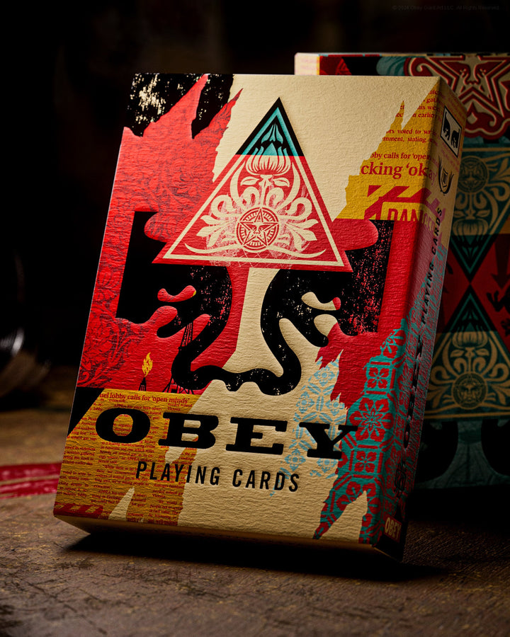 OBEY PLAYING CARDS collage