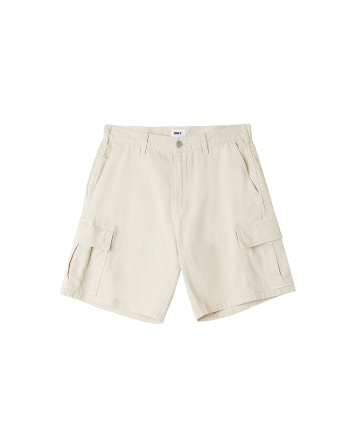 BIGWIG BAGGY DENIM CARGO SHORT CLAY