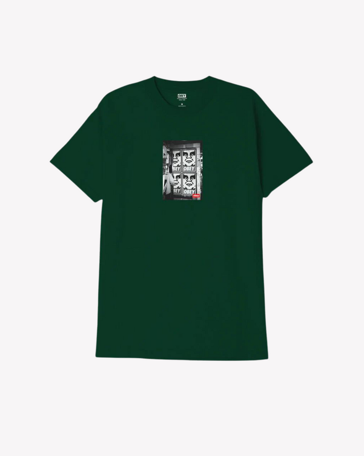 OBEY ICON PHOTO CLASSIC T-SHIRT FOREST GREEN