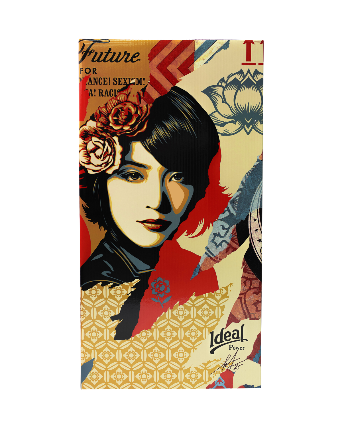 Shepard Fairey collage BEARBRICK 1000%