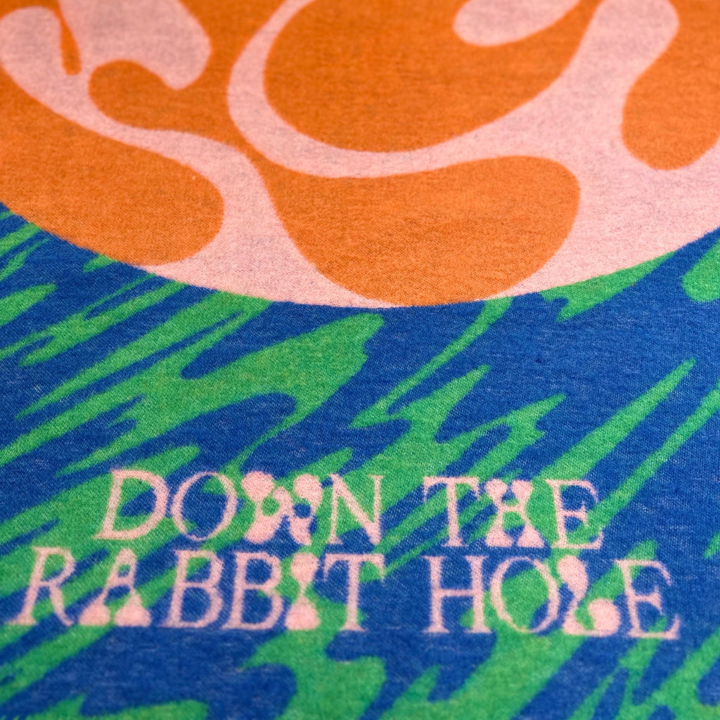AaBe X DOWN THE RABBIT HOLE BLANKET Blue Multi | OBEY Clothing