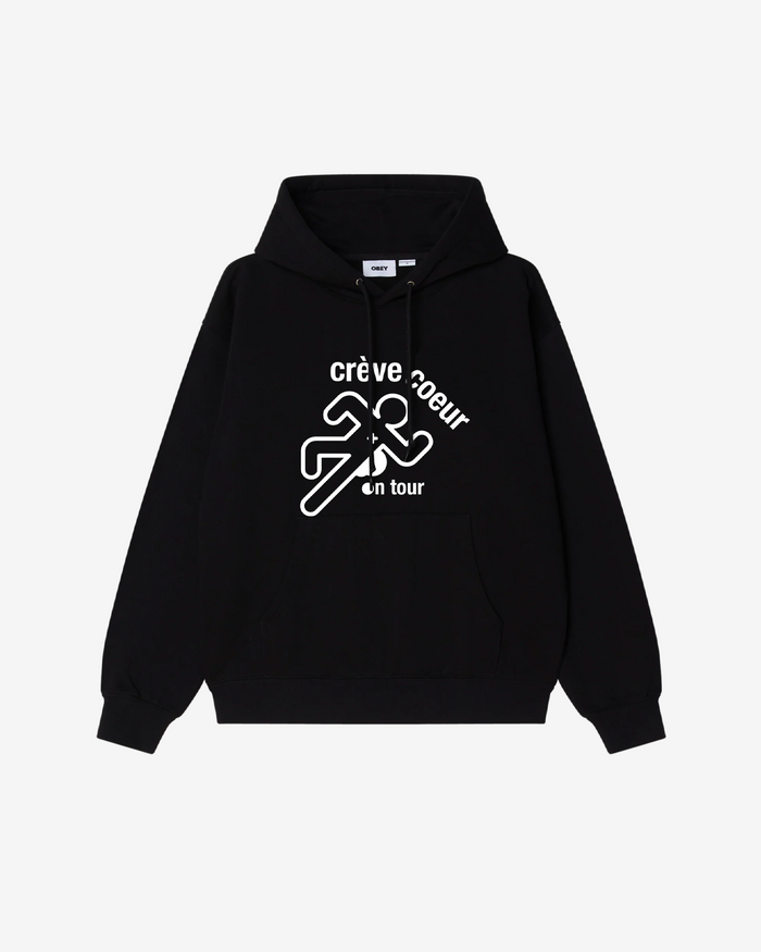 OBEY x ADELE CASTILLON BOX FIT PREMIUM HOOD BLACK