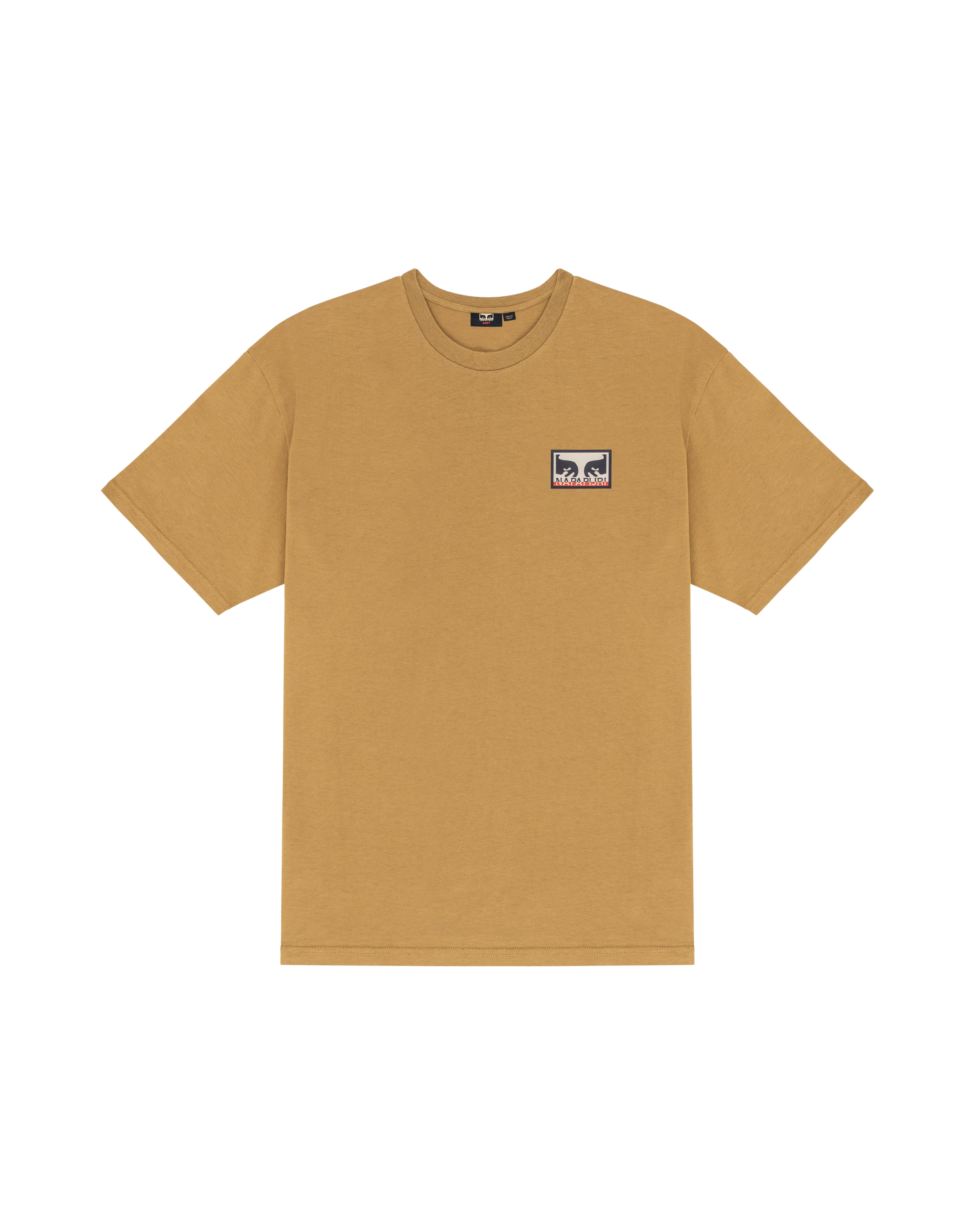 OBEY X NAPAPIJI STREET CAMPAIGN HEAVYWEIGHT T-SHIRT Toffee (zoomed)