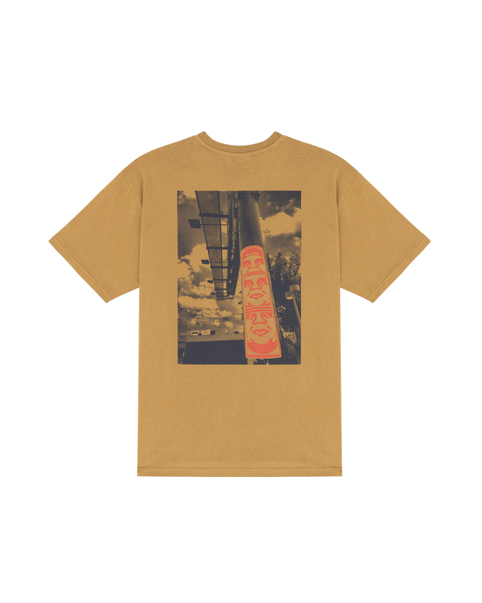 OBEY X NAPAPIJI STREET CAMPAIGN HEAVYWEIGHT T-SHIRT Toffee - alternate view