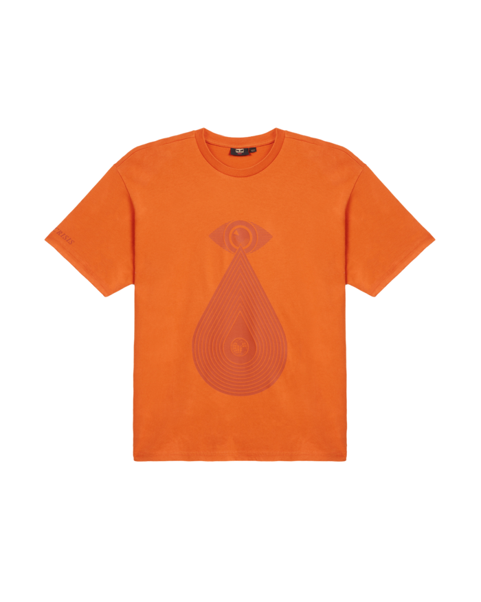 OBEY X NAPA T-SHIRT HEAVYWEIGHT T-SHIRT Orange Corroded