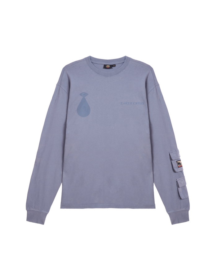 OBEY X NAPA LS T-SHIRT HEAVYWEIGHT LS T-SHIRT Blue Flint