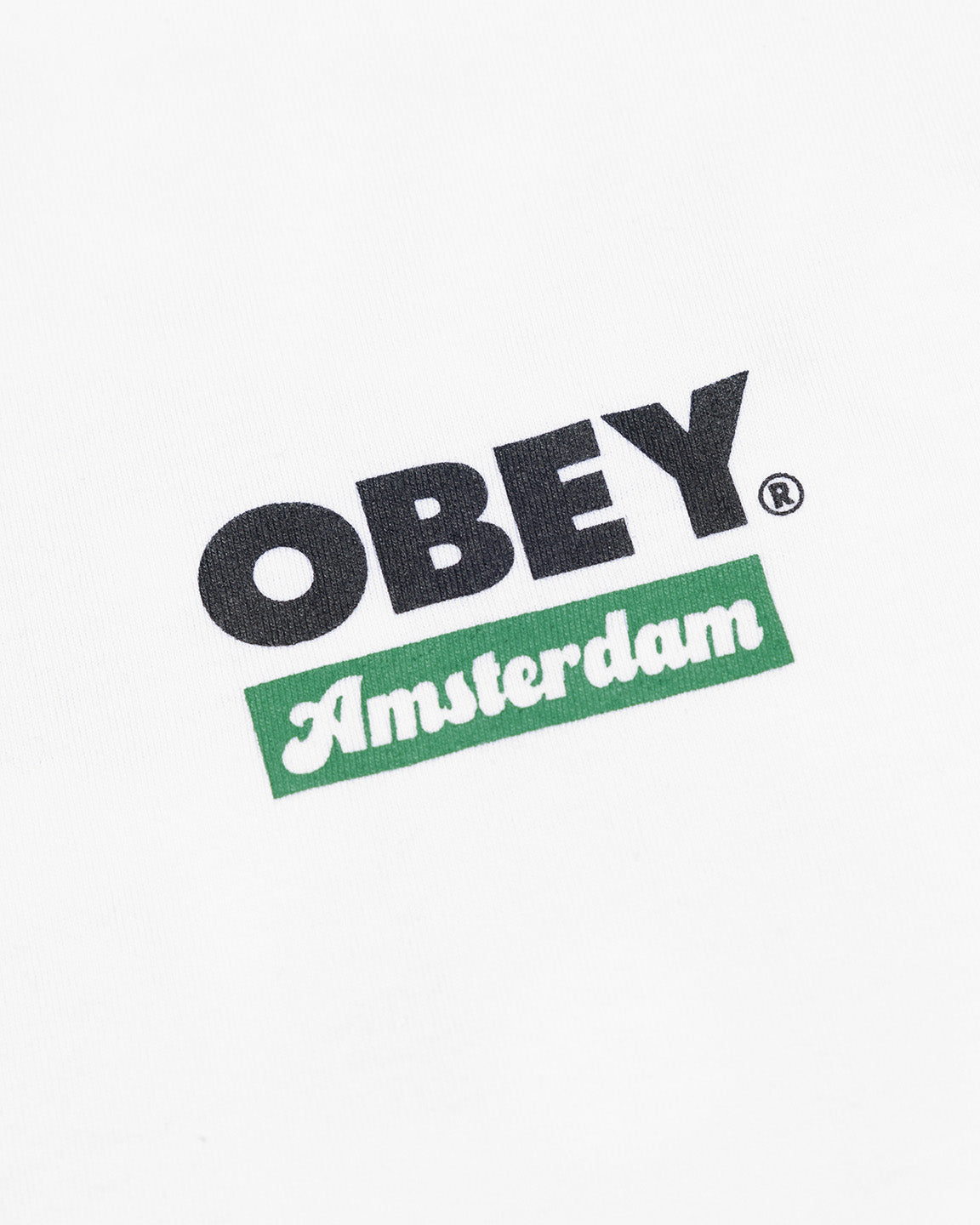 WORLDWIDE AMSTERDAM CUSTOM T-SHIRT WHITE / GREEN