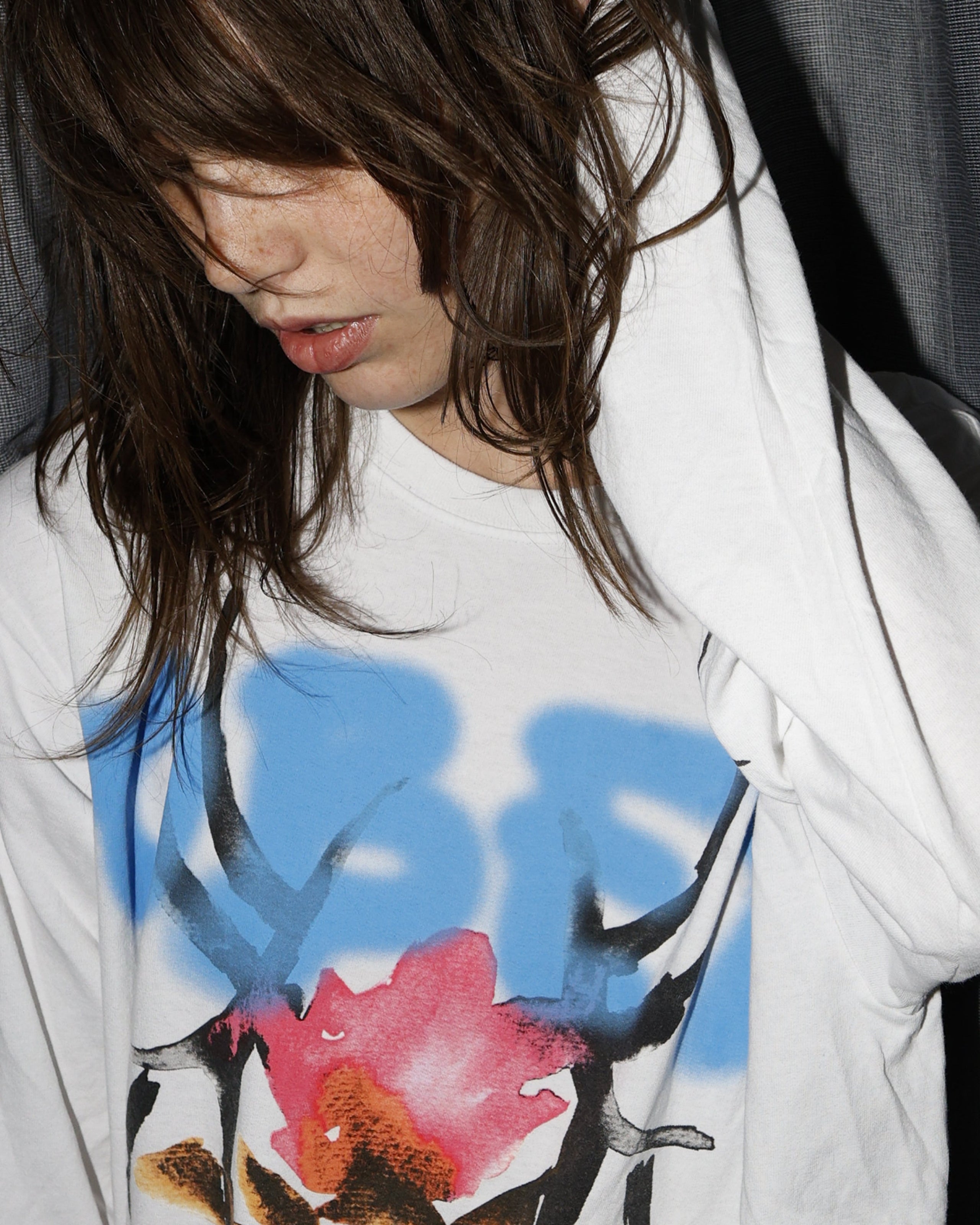 ROSE TRIBAL LS VINTAGE T-SHIRT