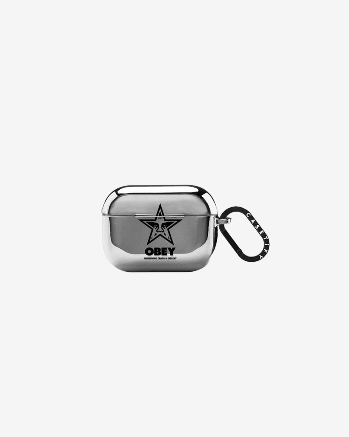 STAR ICON FACE AIRPODS PRO MIRROR / SILVER (zoomed)
