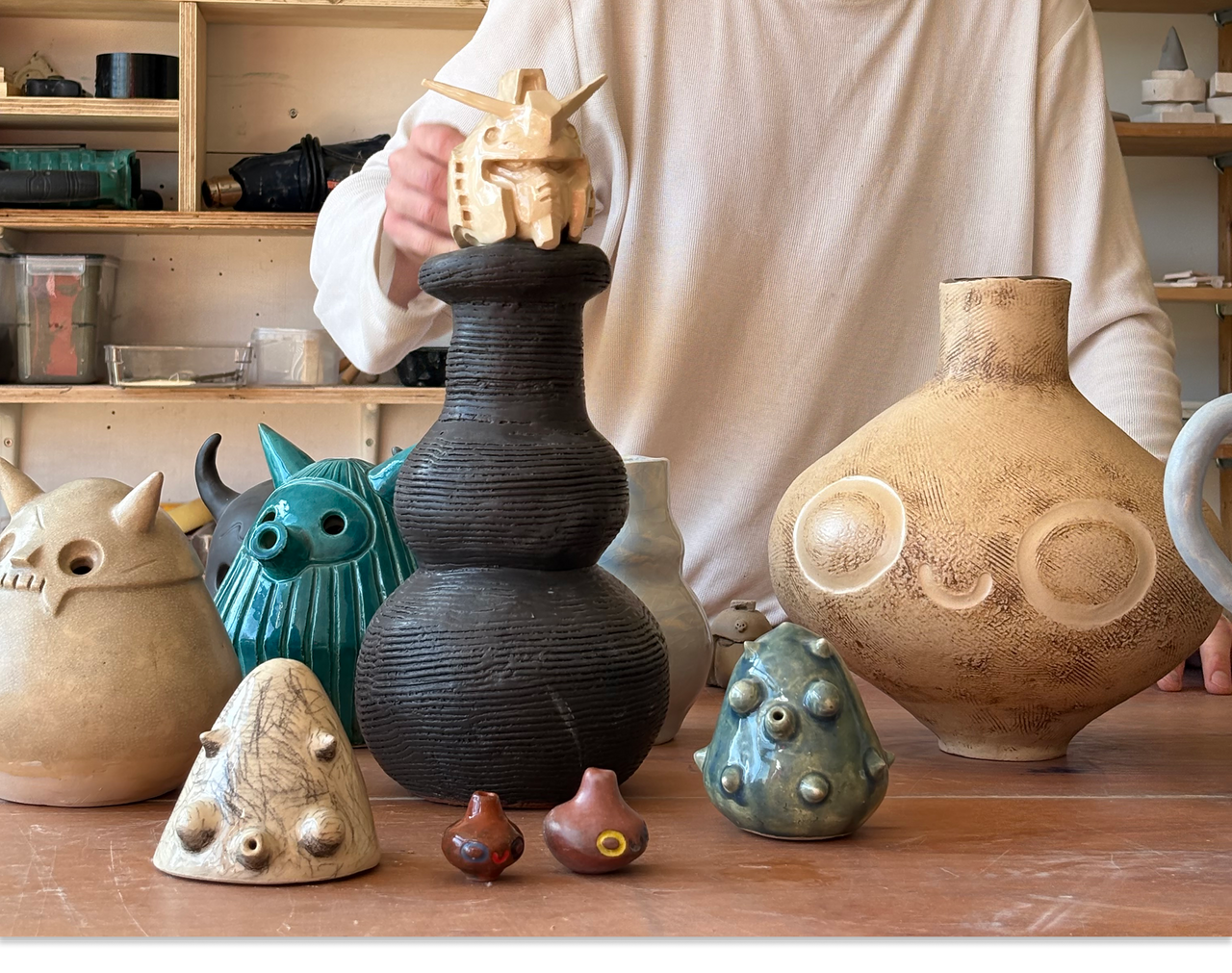 8 different sculptures by Coodre