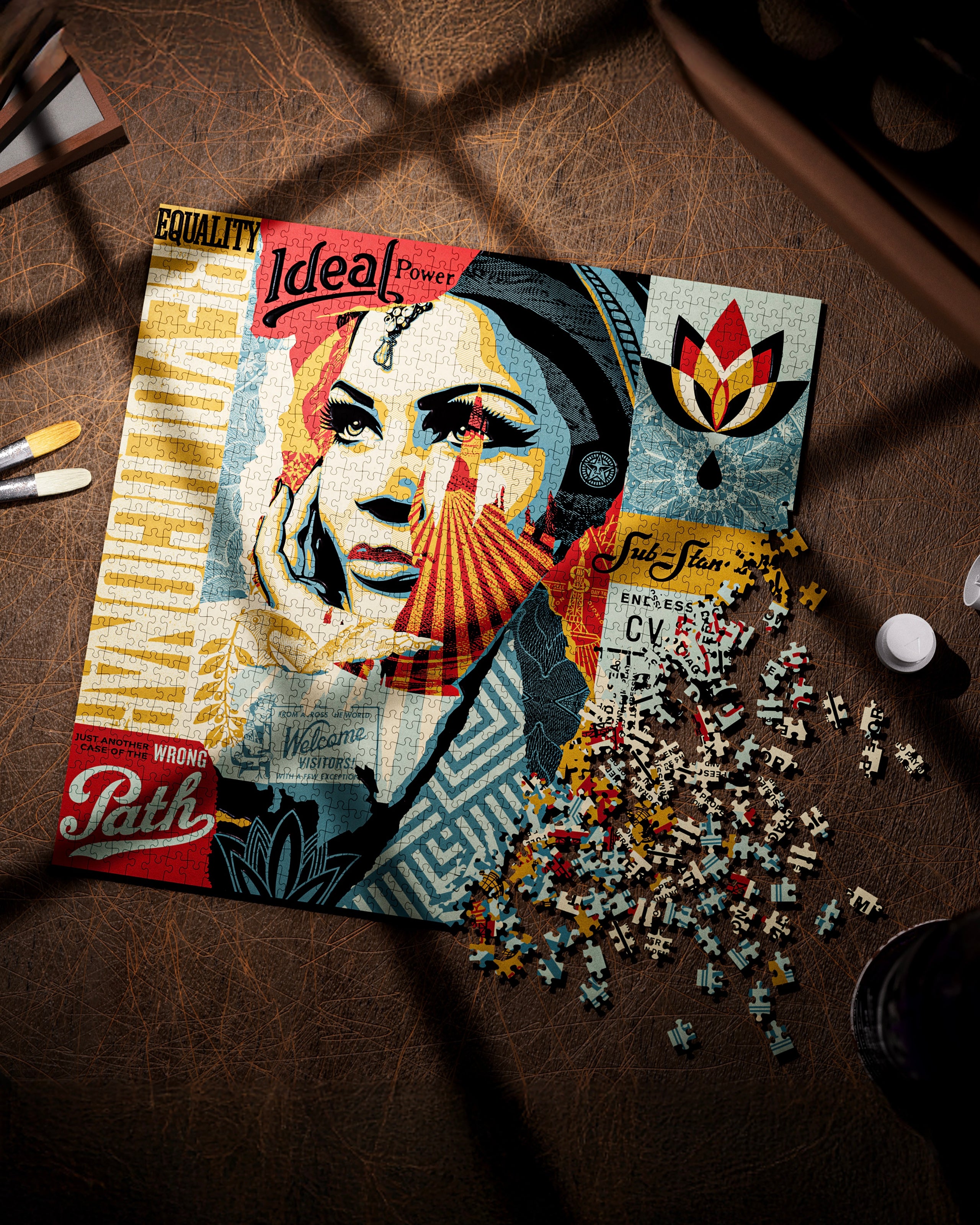 OBEY X THEORY11 JIGSAW PUZZLE (zoomed)