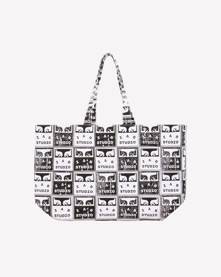 FADED POSTERS CANVAS TOTE BAG BLACK / WHITE
