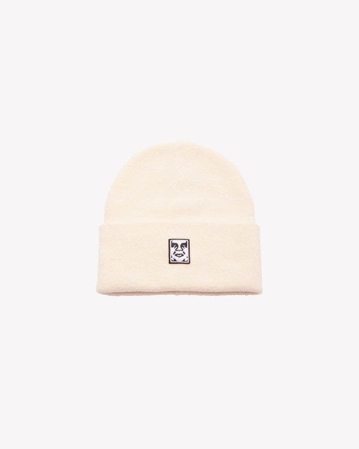 ICON PATCH CUFF BEANIE UNBLEACHED