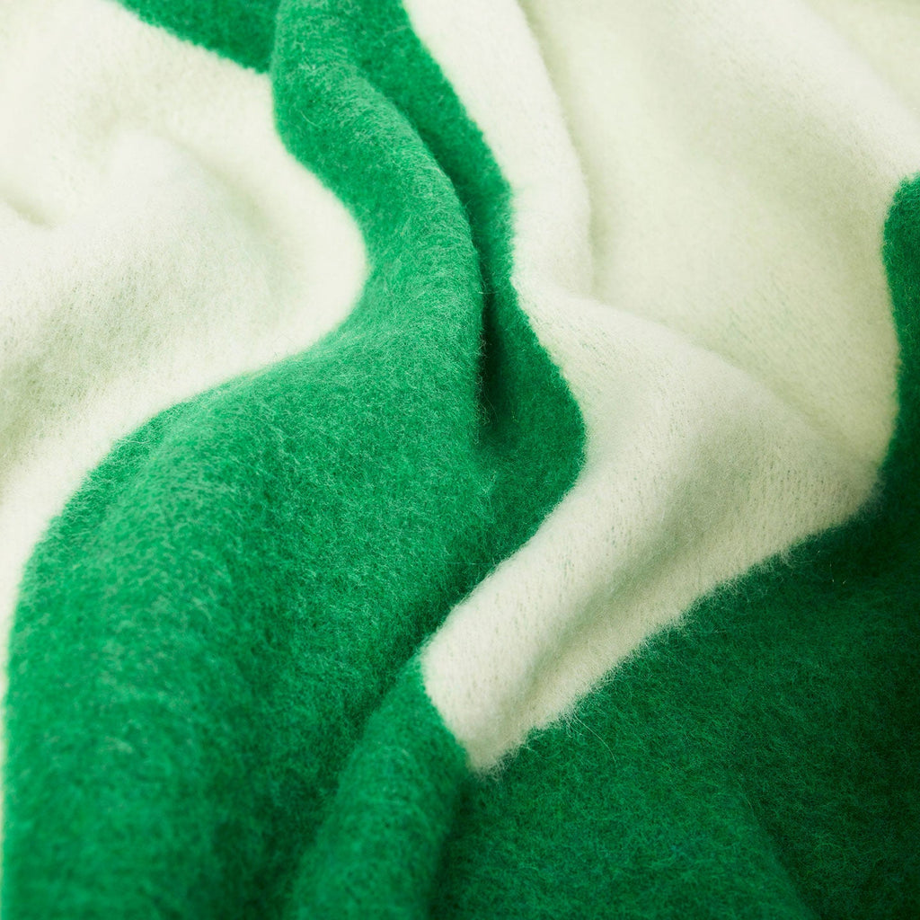 AaBe X OBEY ICON FACE BLANKET GREEN MULTI | OBEY Clothing