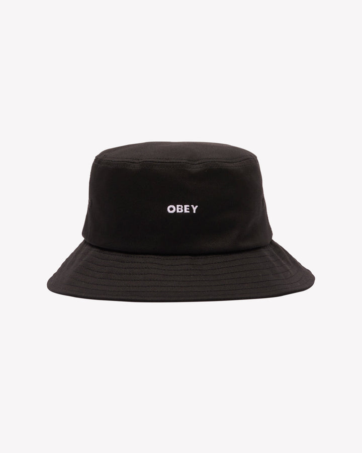 OBEY BOLD TWILL BUCKET HAT BLACK
