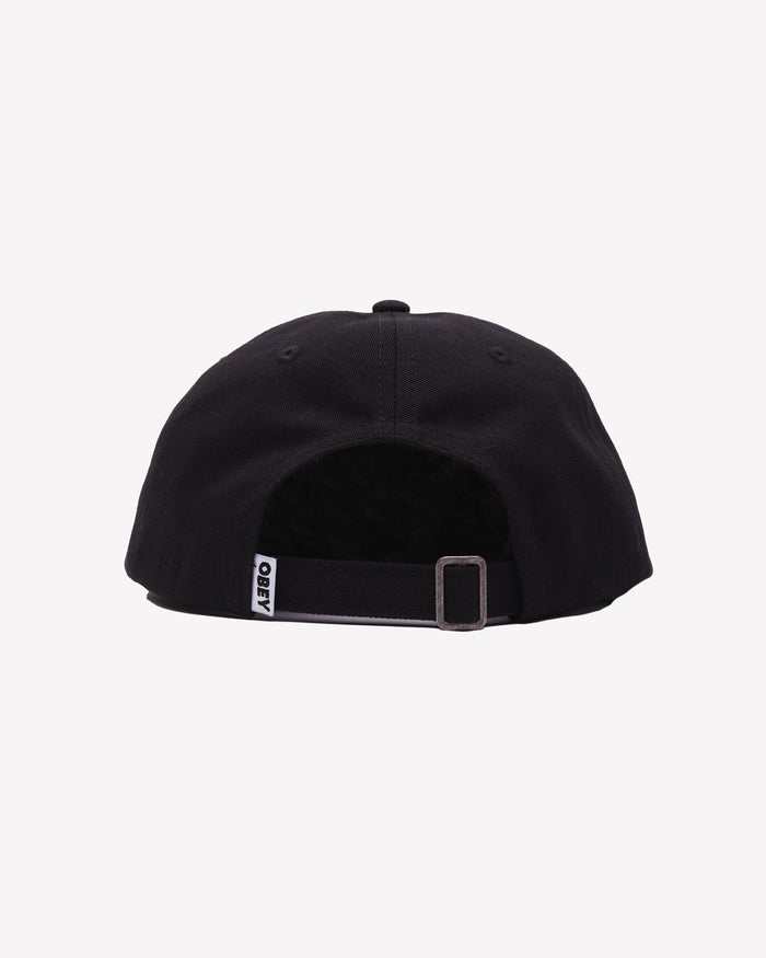 BLOCK 6 PANEL STRAPBACK BLACK - alternate view