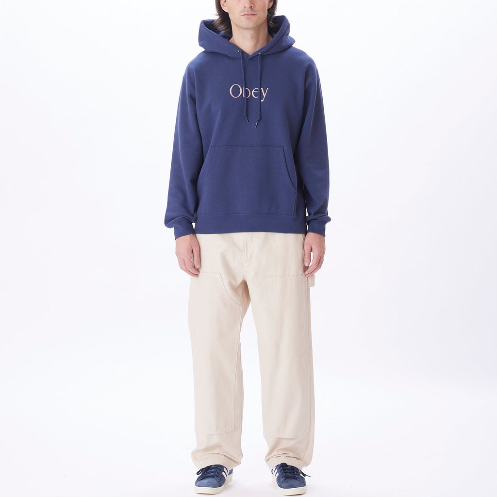 AGES PULLOVER HOOD ACADEMY NAVY | OBEY Clothing