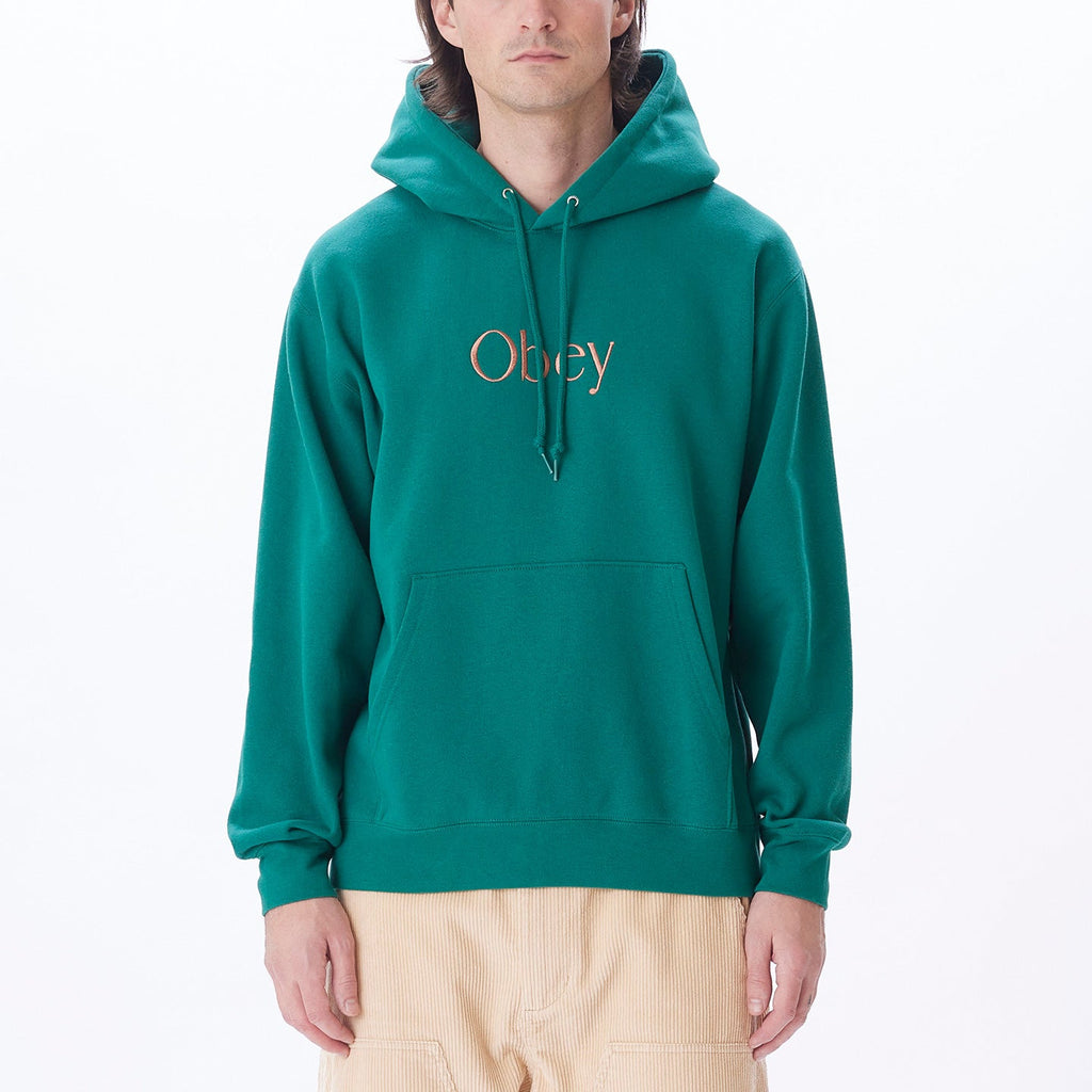 AGES PULLOVER HOOD AVENTURINE GREEN | OBEY Clothing