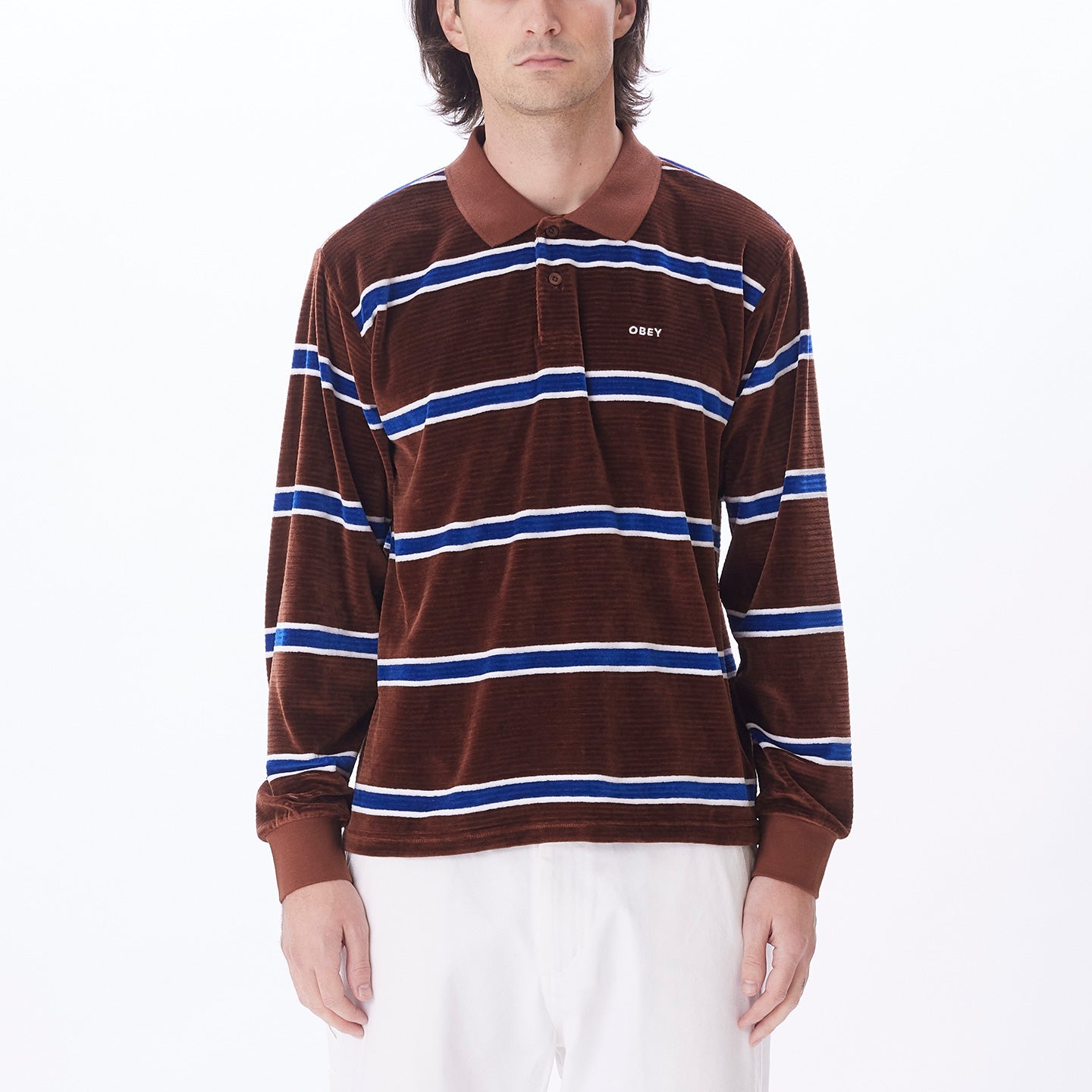 HOLSTIEN VELOUR LS POLO