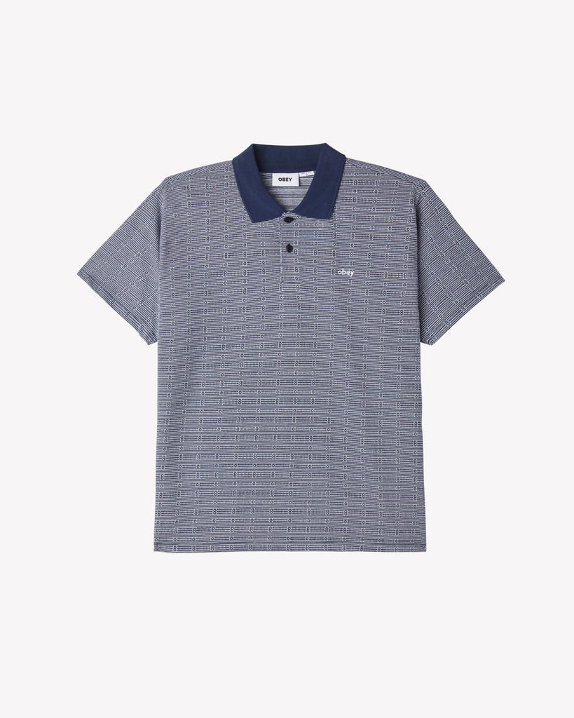 BIGWIG MATERIA POLO ACADEMY NAVY MULTI | OBEY Clothing