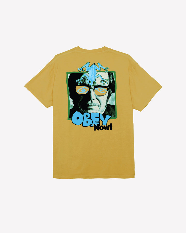 OBEY NOW! PIGMENT T-SHIRT PIGMENT SUNFLOWER