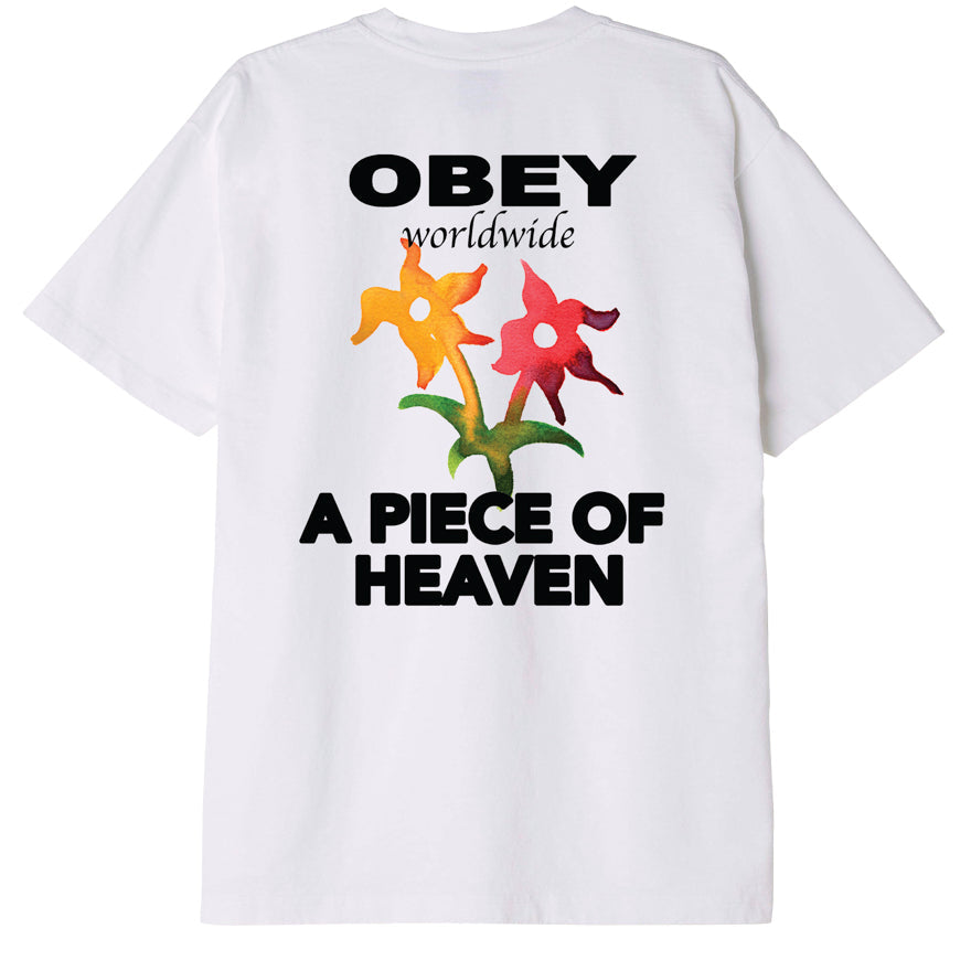 A PIECE OF HEAVEN HEAVYWEIGHT T-SHIRT WHITE | OBEY Clothing