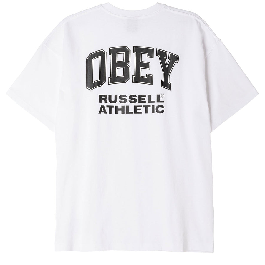 RUSSELL X OBEY HEAVYWEIGHT T-SHIRT white